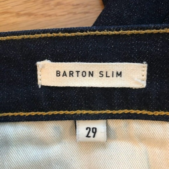 Imogene and Willie Men's 29 Barton Slim Dark Wash Straight Cut Made in USA - Picture 4 of 9